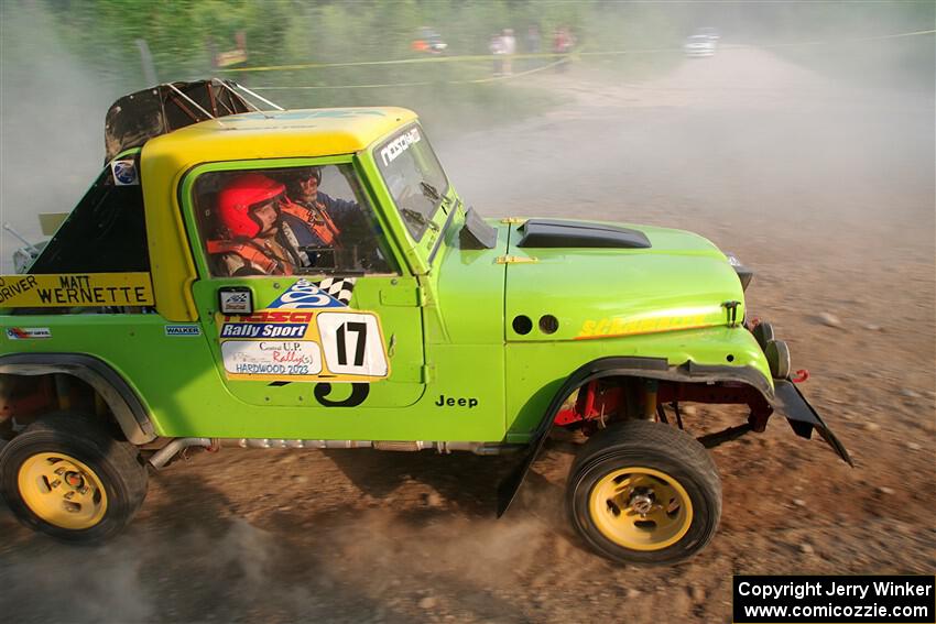 Mike Purzycki / Matt Wernette Jeep Scrambler on SS5, Chainsaw Junction.