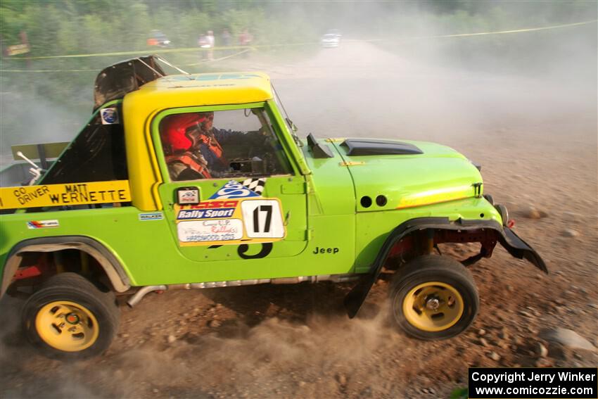 Mike Purzycki / Matt Wernette Jeep Scrambler on SS5, Chainsaw Junction.