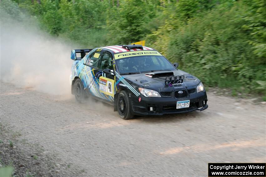 Matt James / Jackie James Subaru Impreza on SS5, Chainsaw Junction.