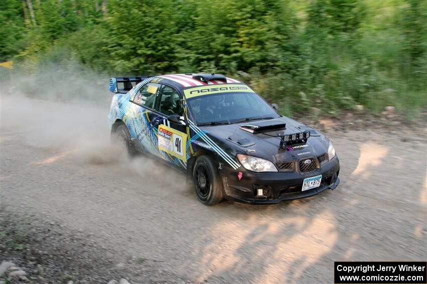 Matt James / Jackie James Subaru Impreza on SS5, Chainsaw Junction.