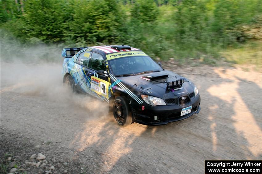 Matt James / Jackie James Subaru Impreza on SS5, Chainsaw Junction.