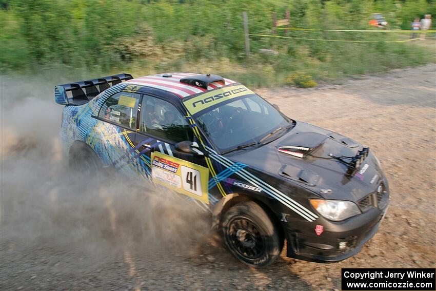 Matt James / Jackie James Subaru Impreza on SS5, Chainsaw Junction.