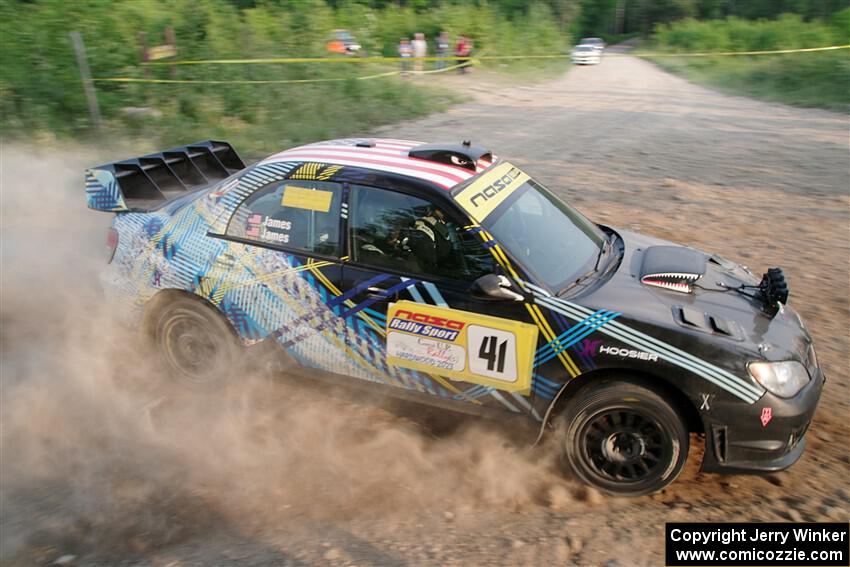 Matt James / Jackie James Subaru Impreza on SS5, Chainsaw Junction.