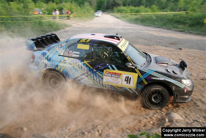 Matt James / Jackie James Subaru Impreza on SS5, Chainsaw Junction.