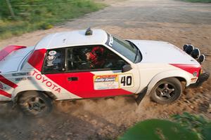 Eric Anderson / Taylor Haelterman Toyota Celica GTS on SS5, Chainsaw Junction.