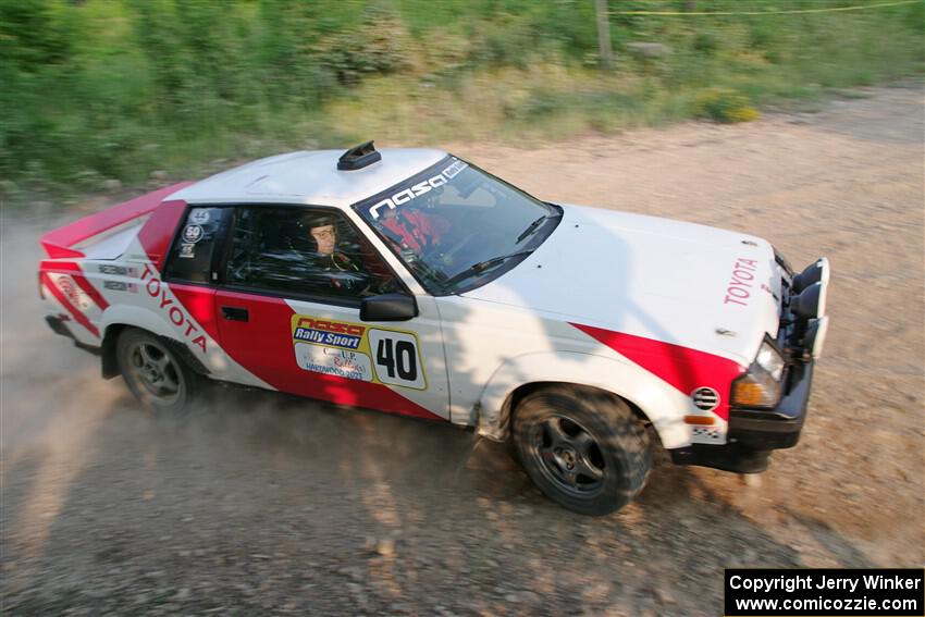 Eric Anderson / Taylor Haelterman Toyota Celica GTS on SS5, Chainsaw Junction.