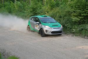 Eric Dieterich / Cherese Wyatt Ford Fiesta on SS5, Chainsaw Junction.