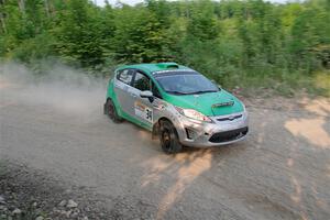 Eric Dieterich / Cherese Wyatt Ford Fiesta on SS5, Chainsaw Junction.