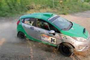 Eric Dieterich / Cherese Wyatt Ford Fiesta on SS5, Chainsaw Junction.