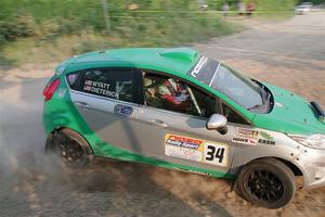 Eric Dieterich / Cherese Wyatt Ford Fiesta on SS5, Chainsaw Junction.