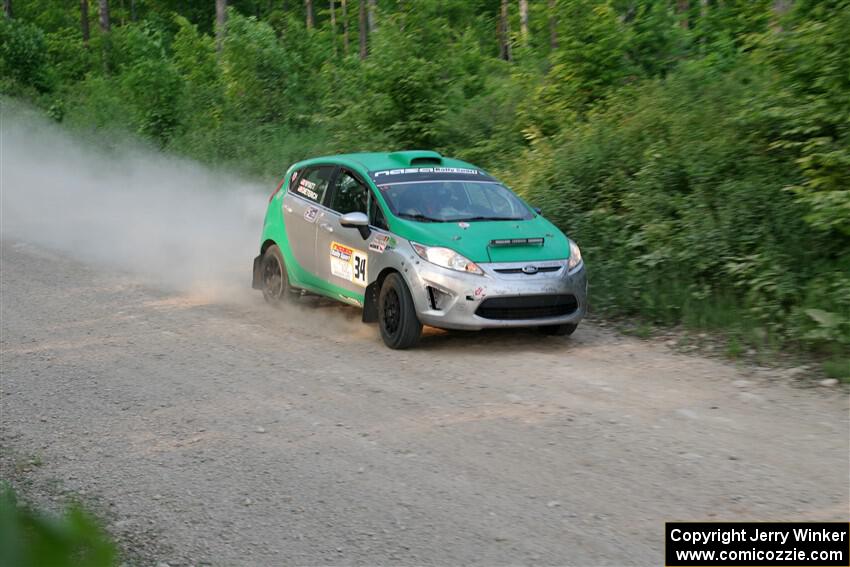 Eric Dieterich / Cherese Wyatt Ford Fiesta on SS5, Chainsaw Junction.