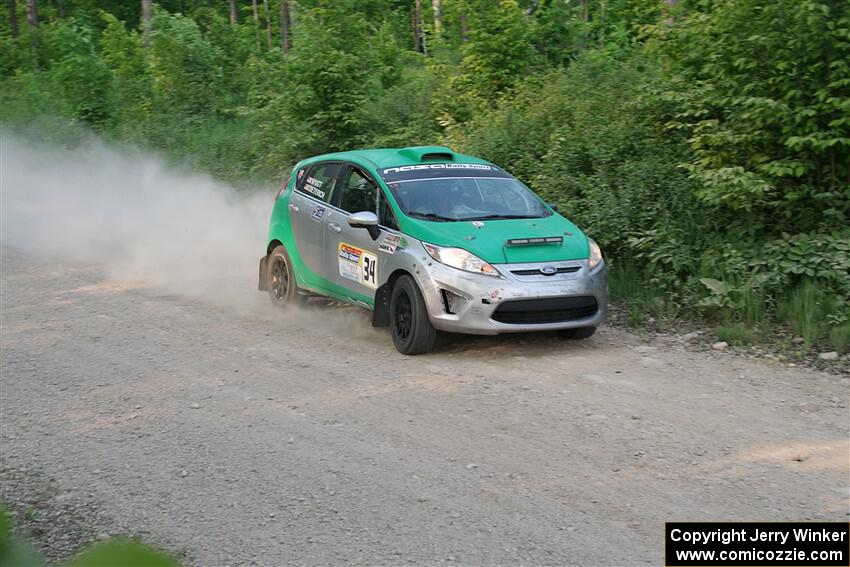 Eric Dieterich / Cherese Wyatt Ford Fiesta on SS5, Chainsaw Junction.