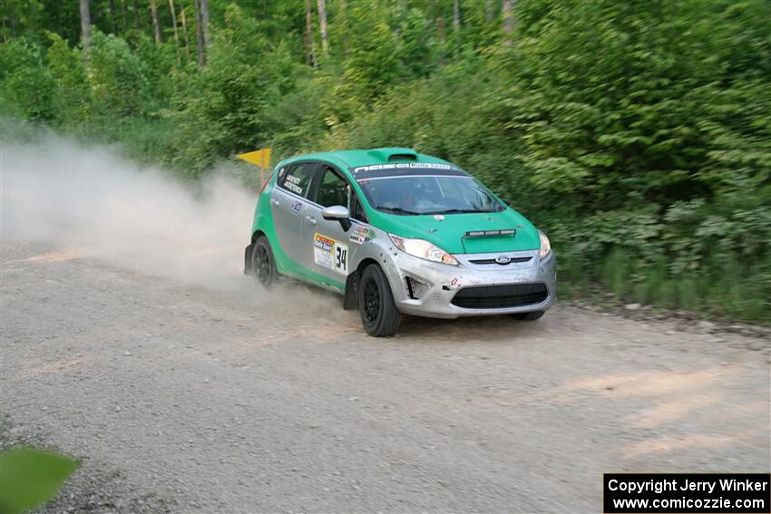 Eric Dieterich / Cherese Wyatt Ford Fiesta on SS5, Chainsaw Junction.