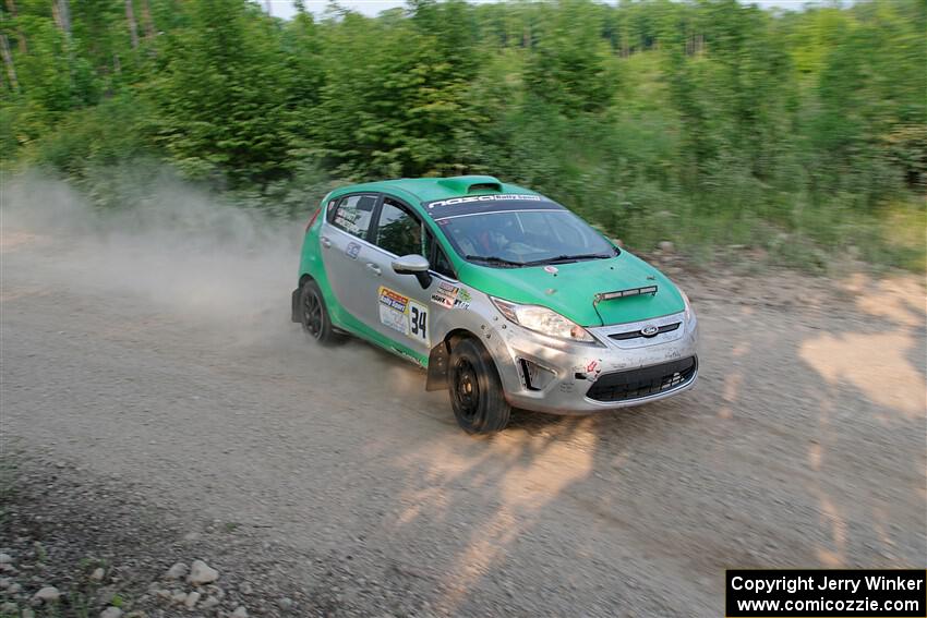 Eric Dieterich / Cherese Wyatt Ford Fiesta on SS5, Chainsaw Junction.