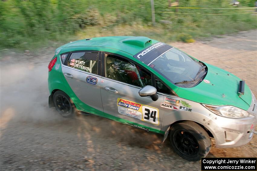 Eric Dieterich / Cherese Wyatt Ford Fiesta on SS5, Chainsaw Junction.