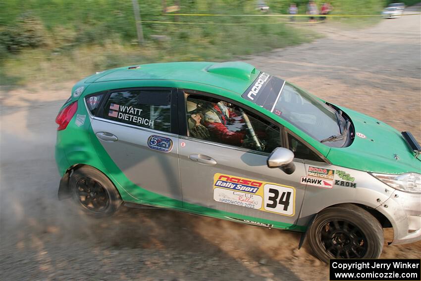 Eric Dieterich / Cherese Wyatt Ford Fiesta on SS5, Chainsaw Junction.