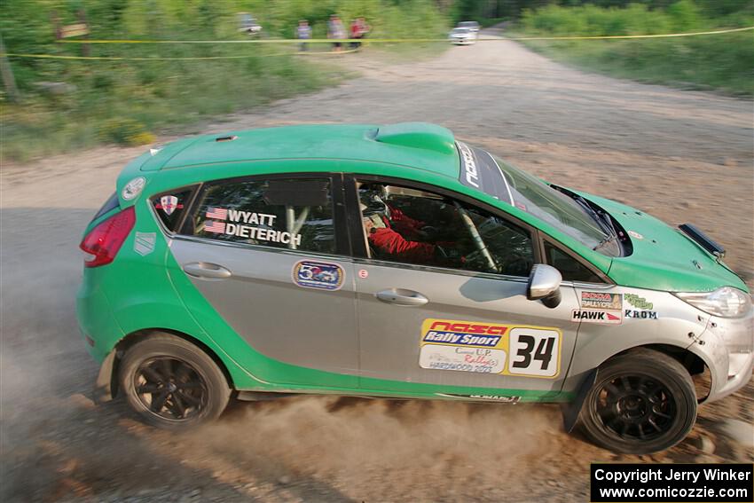 Eric Dieterich / Cherese Wyatt Ford Fiesta on SS5, Chainsaw Junction.