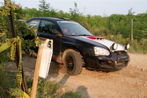 Mike Ryan's Subaru Impreza 2.5RS on SS5, Chainsaw Junction.