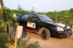 Mike Ryan's Subaru Impreza 2.5RS on SS5, Chainsaw Junction.