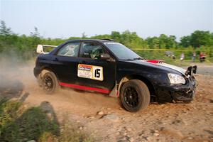 Mike Ryan's Subaru Impreza 2.5RS on SS5, Chainsaw Junction.