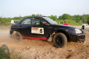 Mike Ryan's Subaru Impreza 2.5RS on SS5, Chainsaw Junction.