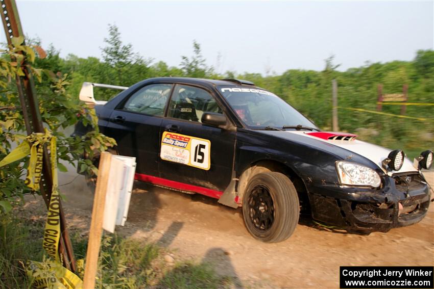 Mike Ryan's Subaru Impreza 2.5RS on SS5, Chainsaw Junction.