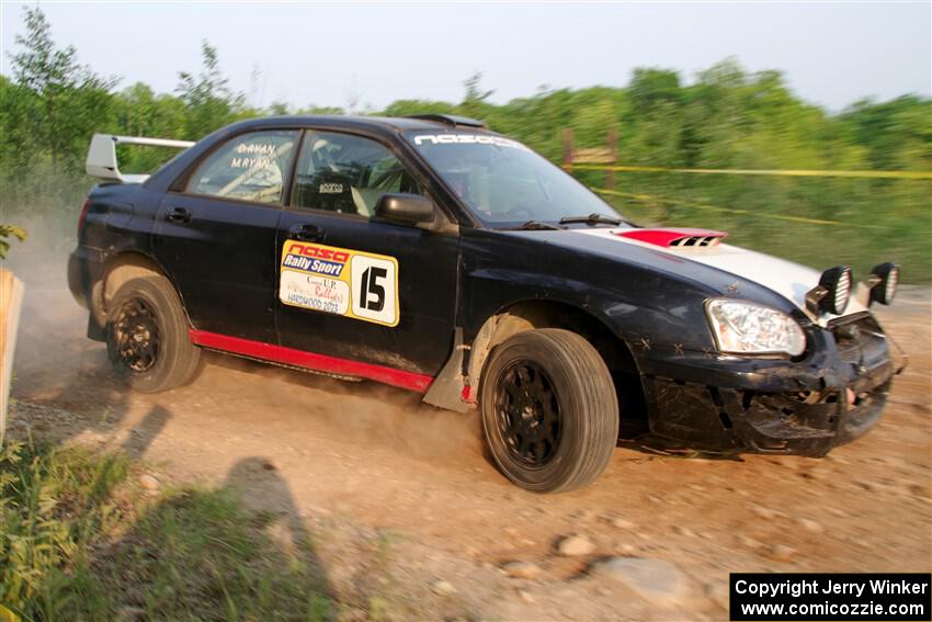 Mike Ryan's Subaru Impreza 2.5RS on SS5, Chainsaw Junction.