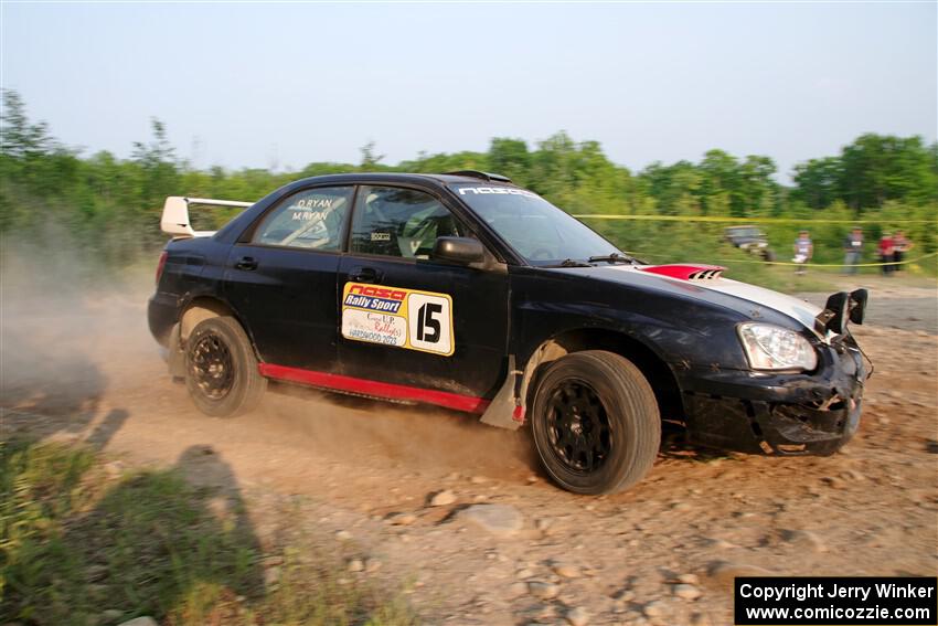 Mike Ryan's Subaru Impreza 2.5RS on SS5, Chainsaw Junction.