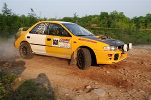 Katie Gingras / Steve Gingras Subaru Impreza on SS5, Chainsaw Junction.