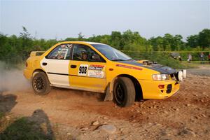 Katie Gingras / Steve Gingras Subaru Impreza on SS5, Chainsaw Junction.