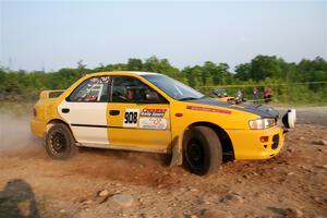 Katie Gingras / Steve Gingras Subaru Impreza on SS5, Chainsaw Junction.