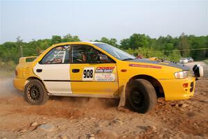 Katie Gingras / Steve Gingras Subaru Impreza on SS5, Chainsaw Junction.