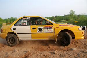 Katie Gingras / Steve Gingras Subaru Impreza on SS5, Chainsaw Junction.