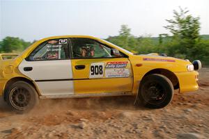 Katie Gingras / Steve Gingras Subaru Impreza on SS5, Chainsaw Junction.