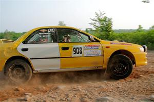 Katie Gingras / Steve Gingras Subaru Impreza on SS5, Chainsaw Junction.