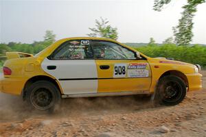 Katie Gingras / Steve Gingras Subaru Impreza on SS5, Chainsaw Junction.