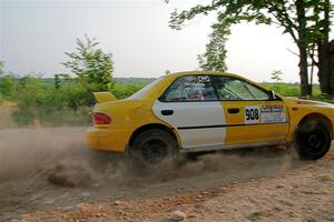 Katie Gingras / Steve Gingras Subaru Impreza on SS5, Chainsaw Junction.