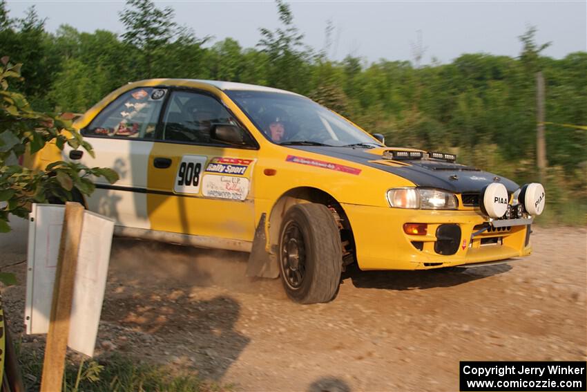 Katie Gingras / Steve Gingras Subaru Impreza on SS5, Chainsaw Junction.