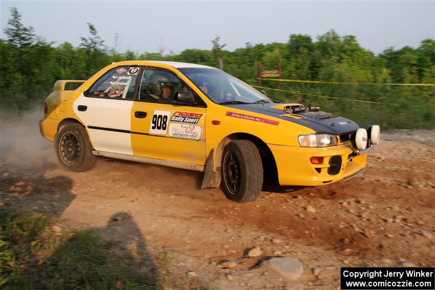 Katie Gingras / Steve Gingras Subaru Impreza on SS5, Chainsaw Junction.