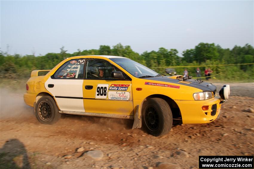 Katie Gingras / Steve Gingras Subaru Impreza on SS5, Chainsaw Junction.