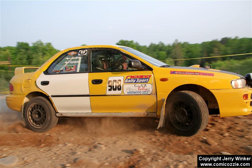 Katie Gingras / Steve Gingras Subaru Impreza on SS5, Chainsaw Junction.