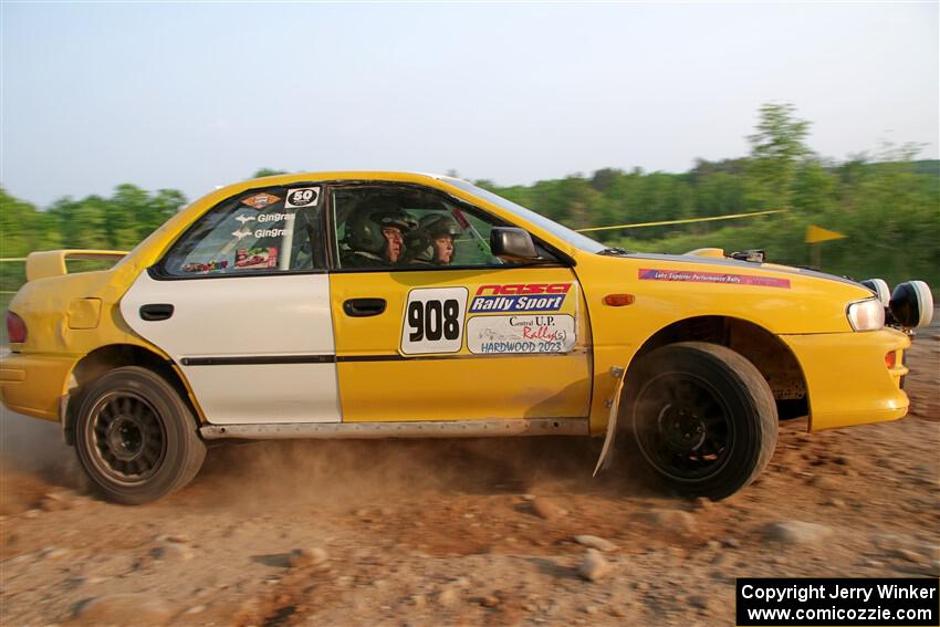 Katie Gingras / Steve Gingras Subaru Impreza on SS5, Chainsaw Junction.