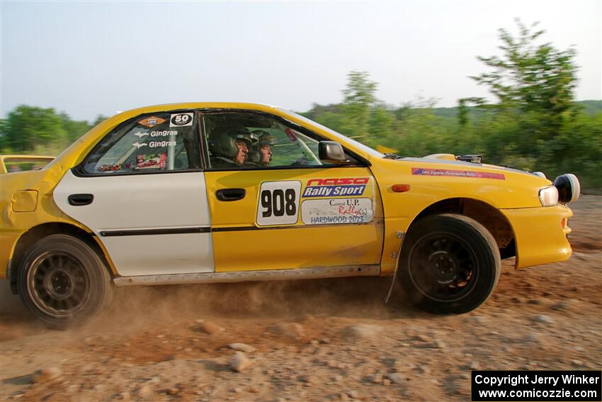 Katie Gingras / Steve Gingras Subaru Impreza on SS5, Chainsaw Junction.