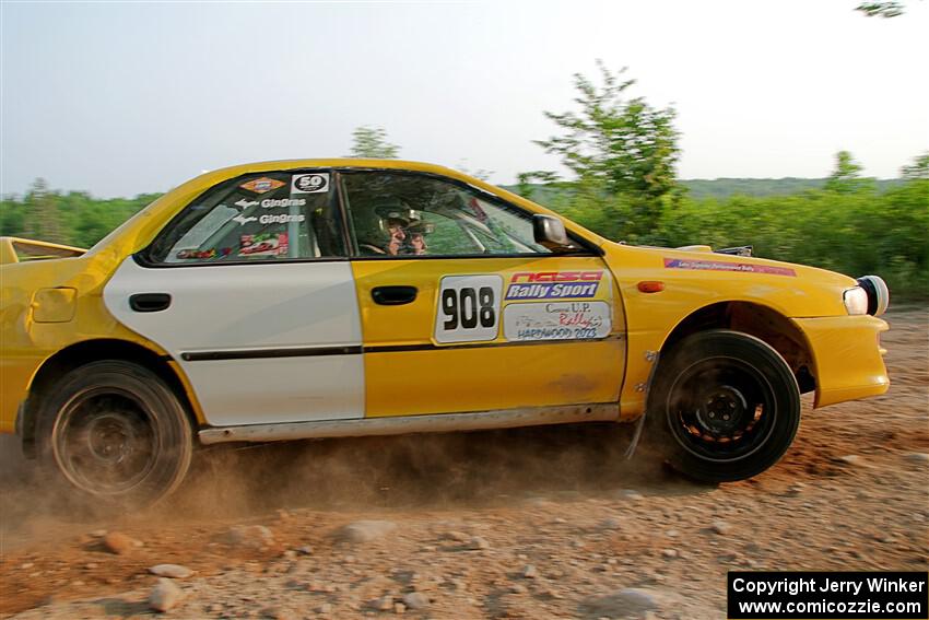 Katie Gingras / Steve Gingras Subaru Impreza on SS5, Chainsaw Junction.