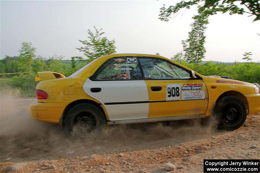 Katie Gingras / Steve Gingras Subaru Impreza on SS5, Chainsaw Junction.