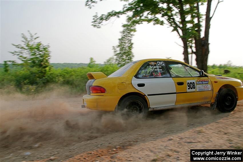 Katie Gingras / Steve Gingras Subaru Impreza on SS5, Chainsaw Junction.