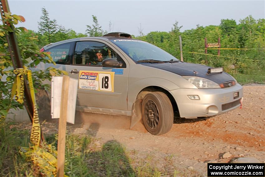 Srikanth Nayini / Otis Lee Miller Ford Focus SVT on SS5, Chainsaw Junction.