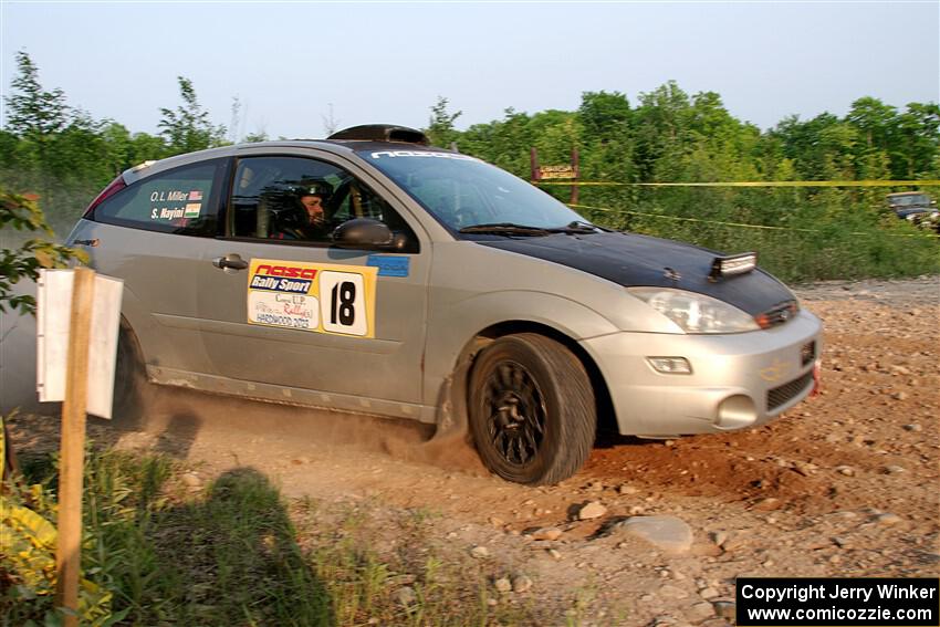 Srikanth Nayini / Otis Lee Miller Ford Focus SVT on SS5, Chainsaw Junction.