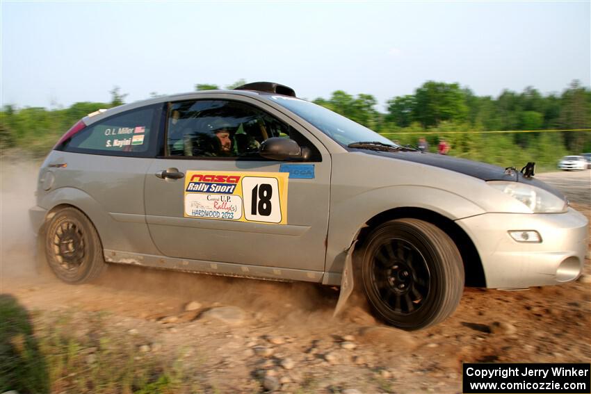 Srikanth Nayini / Otis Lee Miller Ford Focus SVT on SS5, Chainsaw Junction.