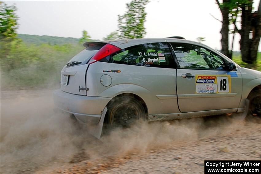 Srikanth Nayini / Otis Lee Miller Ford Focus SVT on SS5, Chainsaw Junction.